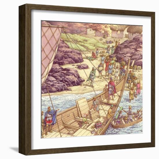 A Viking Raid-Pat Nicolle-Framed Giclee Print