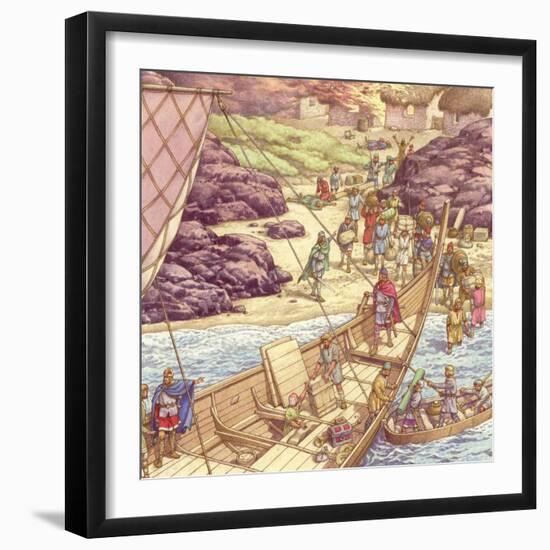 A Viking Raid-Pat Nicolle-Framed Giclee Print