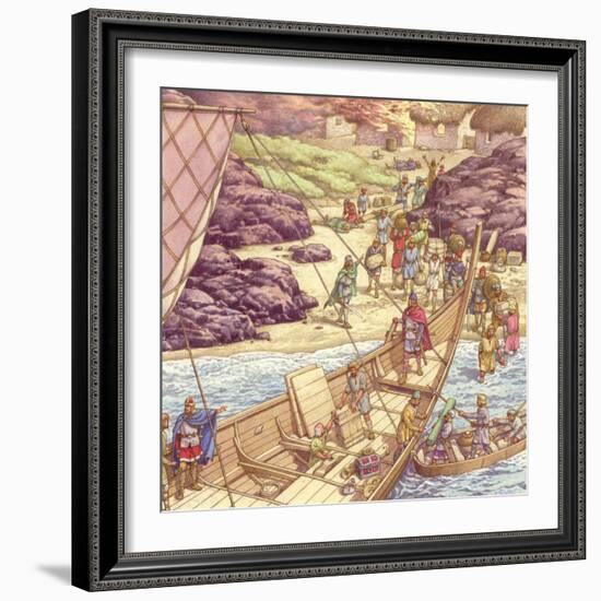 A Viking Raid-Pat Nicolle-Framed Giclee Print