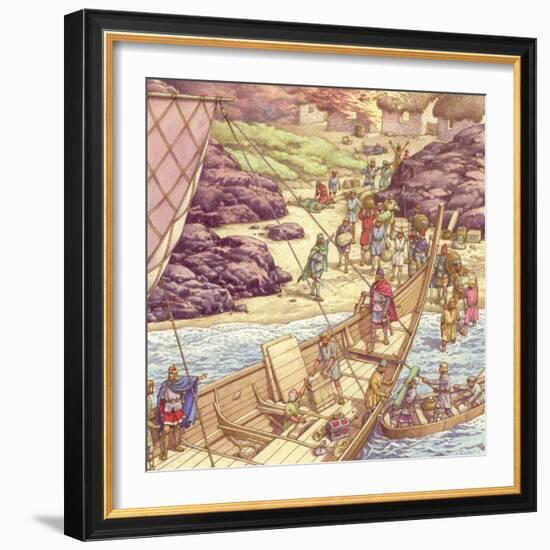 A Viking Raid-Pat Nicolle-Framed Giclee Print