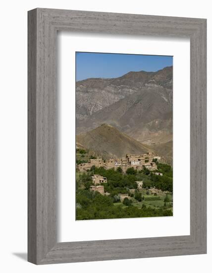 A Village and Terraced Fields of Wheat and Potatoes in the Panjshir Valley, Afghanistan, Asia-Alex Treadway-Framed Photographic Print