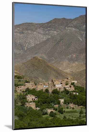 A Village and Terraced Fields of Wheat and Potatoes in the Panjshir Valley, Afghanistan, Asia-Alex Treadway-Mounted Photographic Print