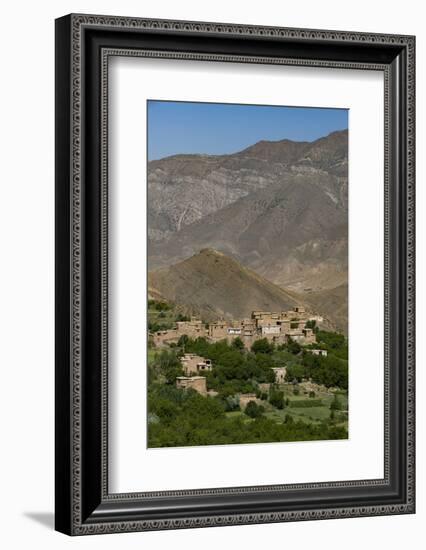 A Village and Terraced Fields of Wheat and Potatoes in the Panjshir Valley, Afghanistan, Asia-Alex Treadway-Framed Photographic Print