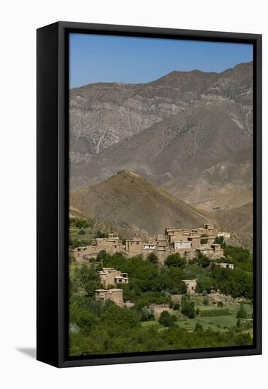 A Village and Terraced Fields of Wheat and Potatoes in the Panjshir Valley, Afghanistan, Asia-Alex Treadway-Framed Premier Image Canvas