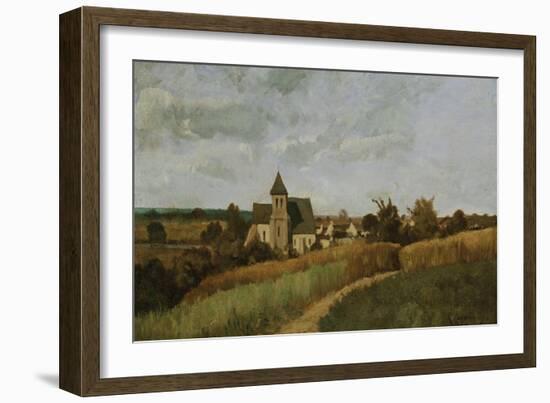 A Village at Harvest Time-Alfred Thompson Bricher-Framed Giclee Print