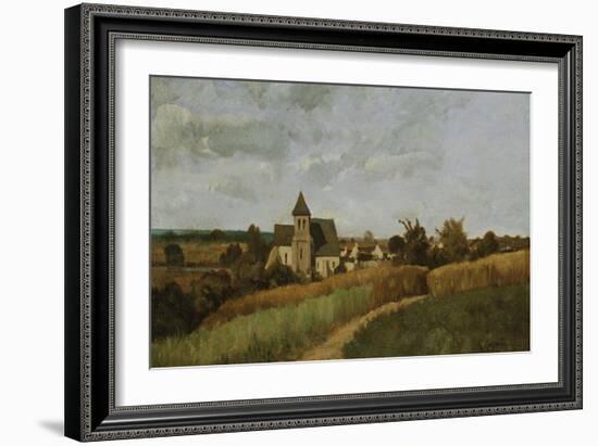 A Village at Harvest Time-Alfred Thompson Bricher-Framed Giclee Print