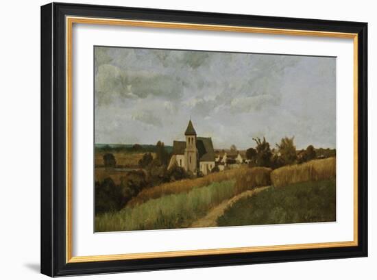 A Village at Harvest Time-Alfred Thompson Bricher-Framed Giclee Print