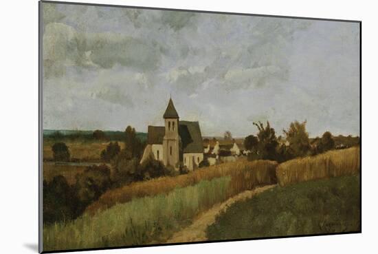 A Village at Harvest Time-Henri-Joseph Harpignies-Mounted Giclee Print