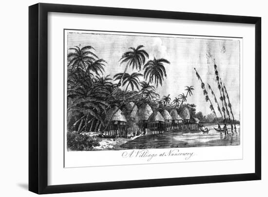 A Village at Nancowry, Nicobar Islands, 1799-null-Framed Giclee Print