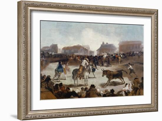 A Village Bullfight, C. 1812-29-Suzanne Valadon-Framed Giclee Print