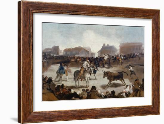 A Village Bullfight, C. 1812-29-Suzanne Valadon-Framed Giclee Print