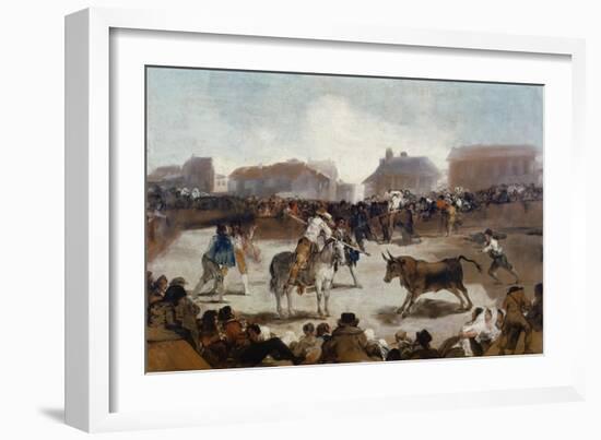A Village Bullfight, C. 1812-29-Suzanne Valadon-Framed Giclee Print