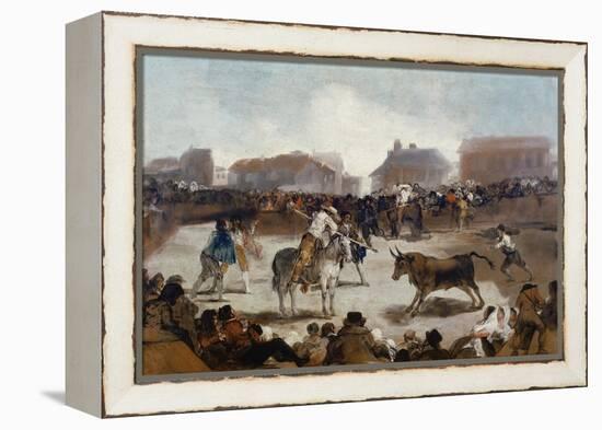 A Village Bullfight, C. 1812-29-Suzanne Valadon-Framed Premier Image Canvas