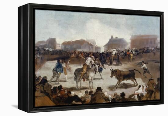 A Village Bullfight, C. 1812-29-Suzanne Valadon-Framed Premier Image Canvas