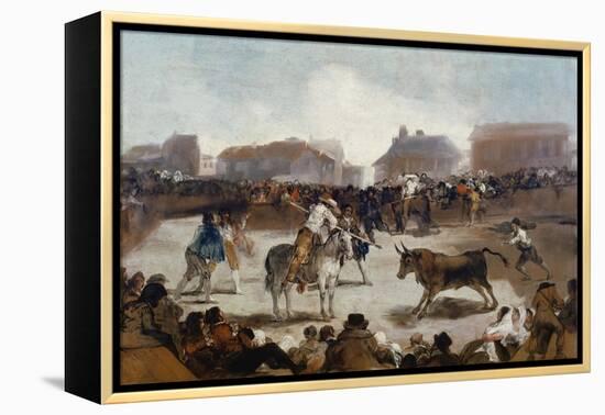 A Village Bullfight, C. 1812-29-Suzanne Valadon-Framed Premier Image Canvas