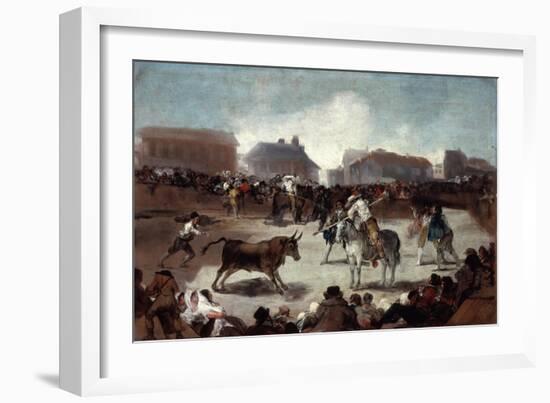 A Village Bullfight, C1812-1814-Francisco de Goya-Framed Giclee Print