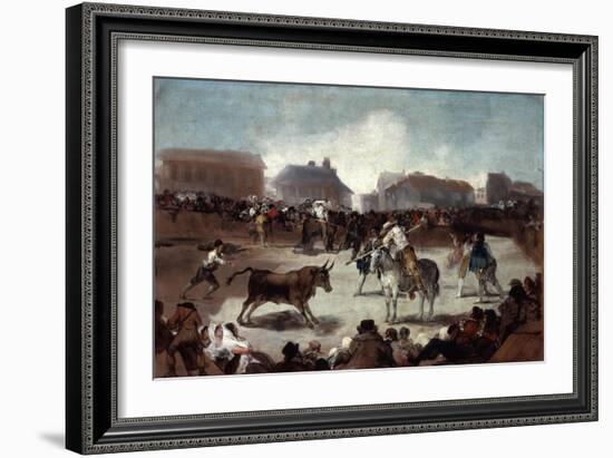 A Village Bullfight, C1812-1814-Francisco de Goya-Framed Giclee Print