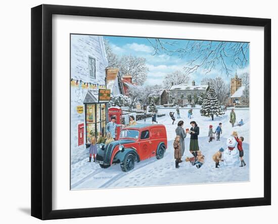 A Village Christmas-Trevor Mitchell-Framed Giclee Print