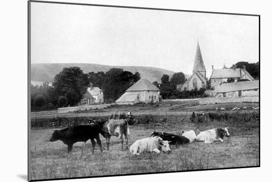 A Village Church, 1926-null-Mounted Giclee Print