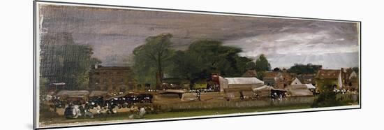 A Village Fair, Probably at East Bergholt (Oil on Canvas, 1811)-John Constable-Mounted Giclee Print