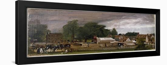 A Village Fair, Probably at East Bergholt (Oil on Canvas, 1811)-John Constable-Framed Giclee Print