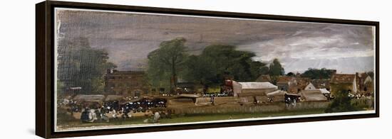 A Village Fair, Probably at East Bergholt (Oil on Canvas, 1811)-John Constable-Framed Premier Image Canvas