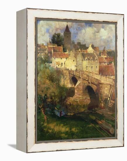 A Village in East Linton, Haddington-James Paterson-Framed Premier Image Canvas