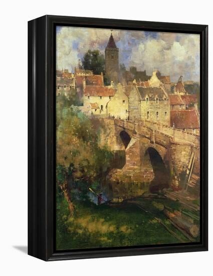 A Village in East Linton, Haddington-James Paterson-Framed Premier Image Canvas