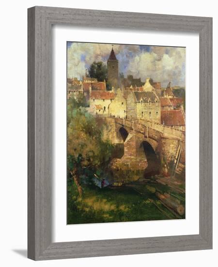 A Village in East Linton, Haddington-James Paterson-Framed Giclee Print