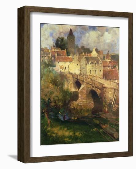 A Village in East Linton, Haddington-James Paterson-Framed Giclee Print