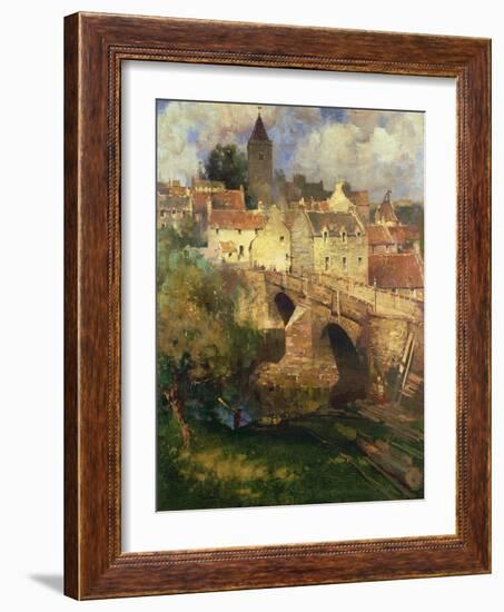 A Village in East Linton, Haddington-James Paterson-Framed Giclee Print