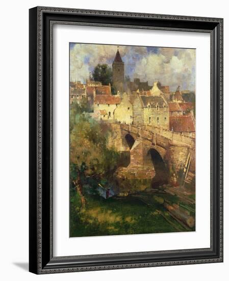 A Village in East Linton, Haddington-James Paterson-Framed Giclee Print