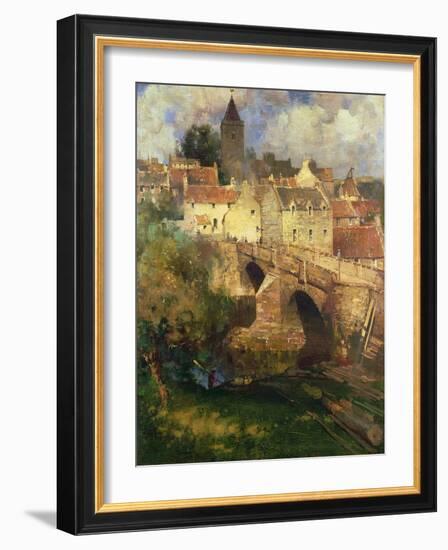 A Village in East Linton, Haddington-James Paterson-Framed Giclee Print