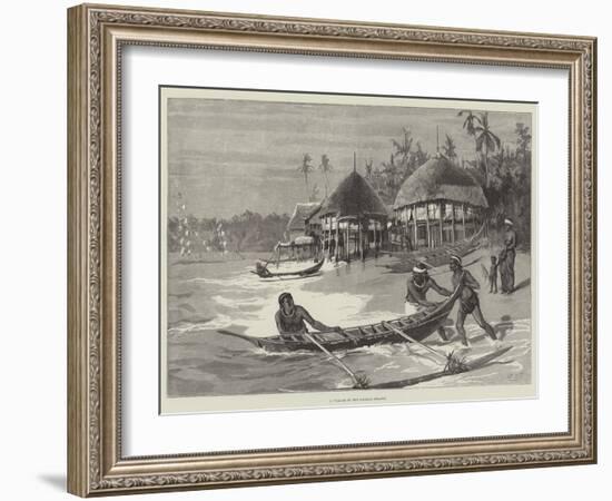 A Village in the Nicobar Islands-William Heysham Overend-Framed Giclee Print
