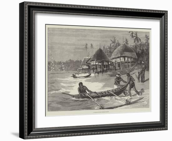 A Village in the Nicobar Islands-William Heysham Overend-Framed Giclee Print