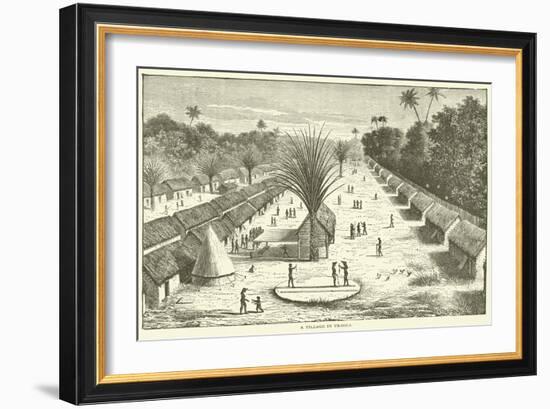 A Village in Uregga-null-Framed Giclee Print