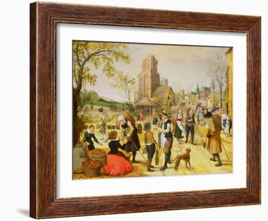 A Village Kermesse-Sebastian Vrancx-Framed Giclee Print