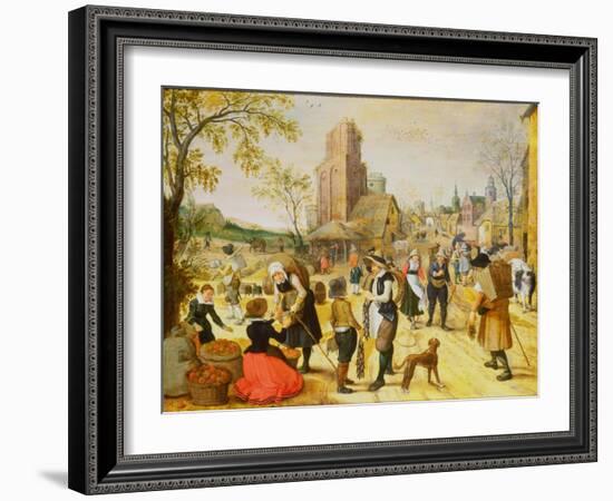 A Village Kermesse-Sebastian Vrancx-Framed Giclee Print