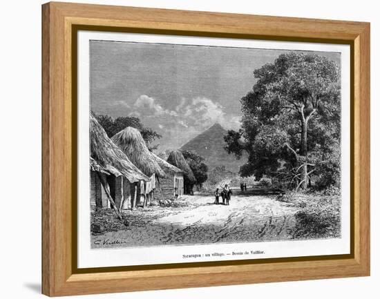 A Village, Nicaragua, 19th Century-Vuillier-Framed Premier Image Canvas