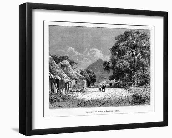 A Village, Nicaragua, 19th Century-Vuillier-Framed Giclee Print