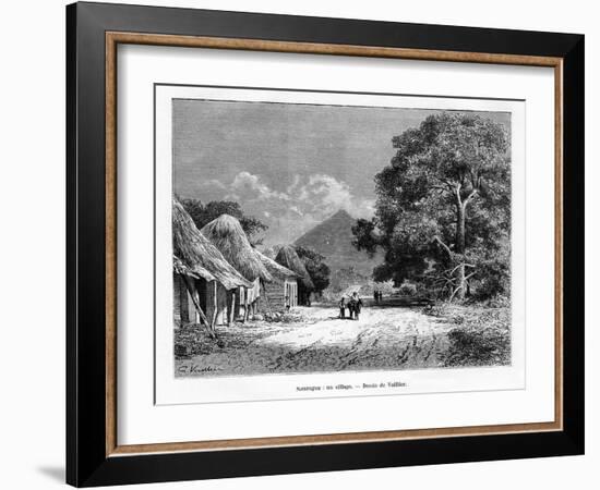 A Village, Nicaragua, 19th Century-Vuillier-Framed Giclee Print