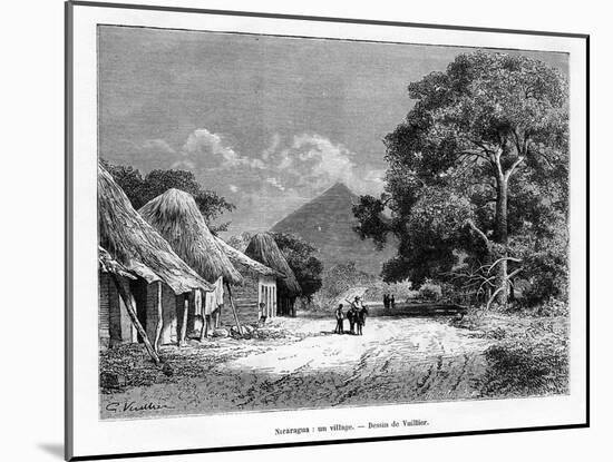 A Village, Nicaragua, 19th Century-Vuillier-Mounted Giclee Print