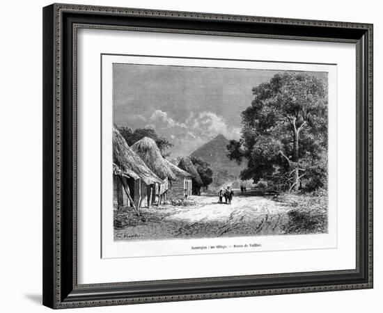 A Village, Nicaragua, 19th Century-Vuillier-Framed Giclee Print