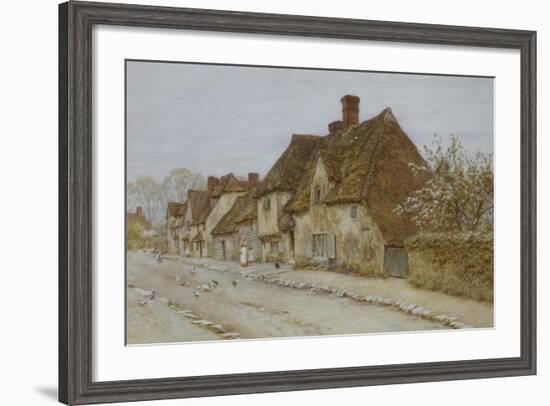 A Village Street, Kent-Helen Allingham-Framed Giclee Print