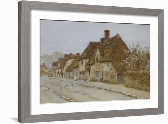 A Village Street, Kent-Helen Allingham-Framed Giclee Print