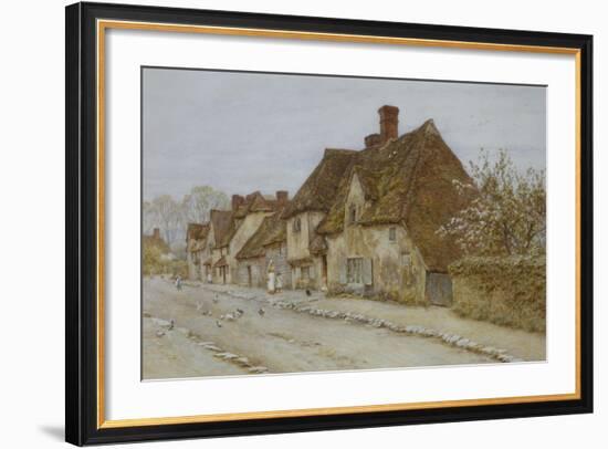 A Village Street, Kent-Helen Allingham-Framed Giclee Print