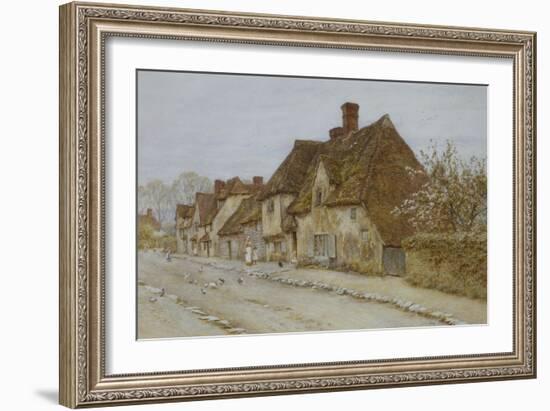 A Village Street, Kent-Helen Allingham-Framed Giclee Print