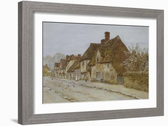 A Village Street, Kent-Helen Allingham-Framed Giclee Print