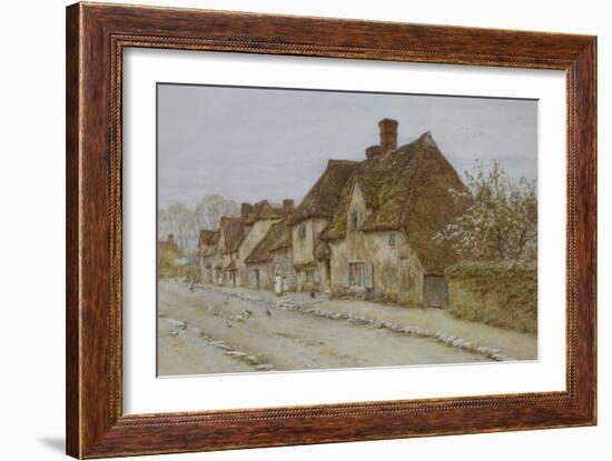 A Village Street, Kent-Helen Allingham-Framed Giclee Print