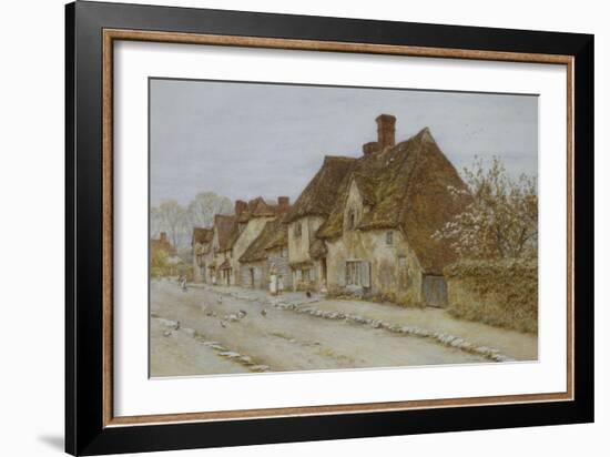 A Village Street, Kent-Helen Allingham-Framed Giclee Print